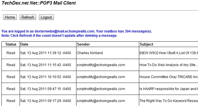 Perl pop3 email client 2
